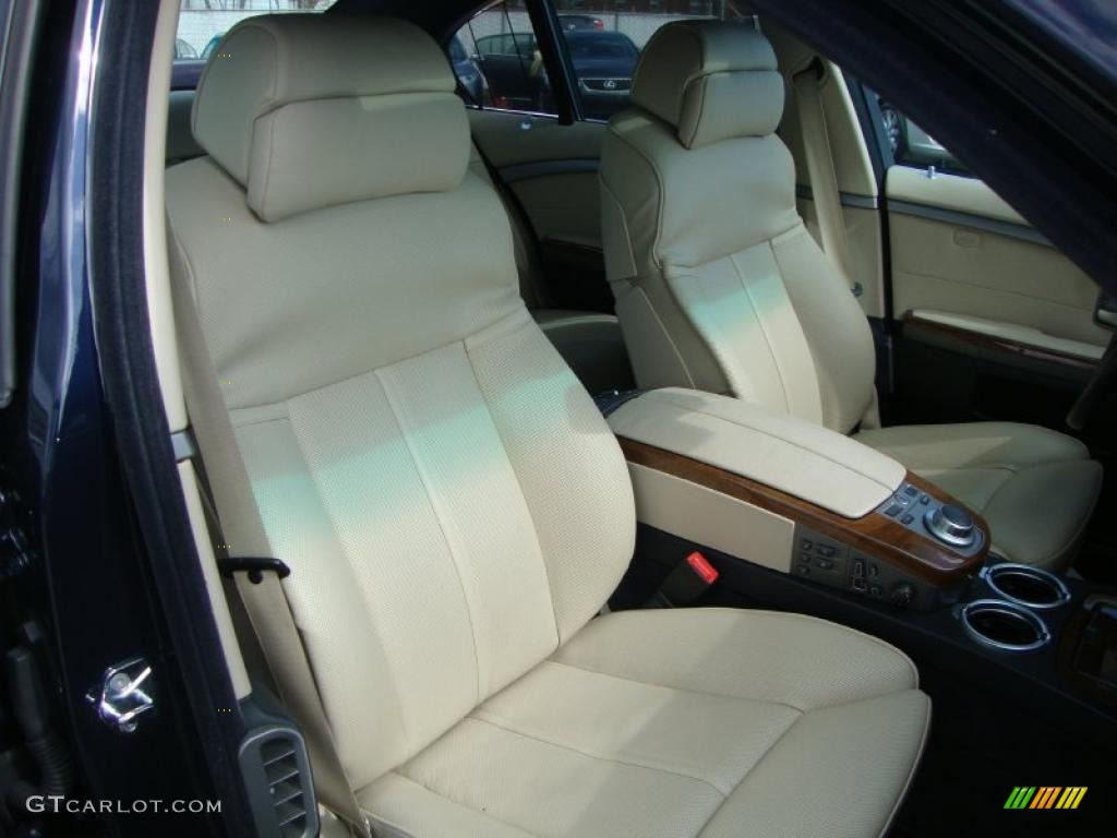 2007 7 Series 750i Sedan - Monaco Blue Metallic / Beige photo #7
