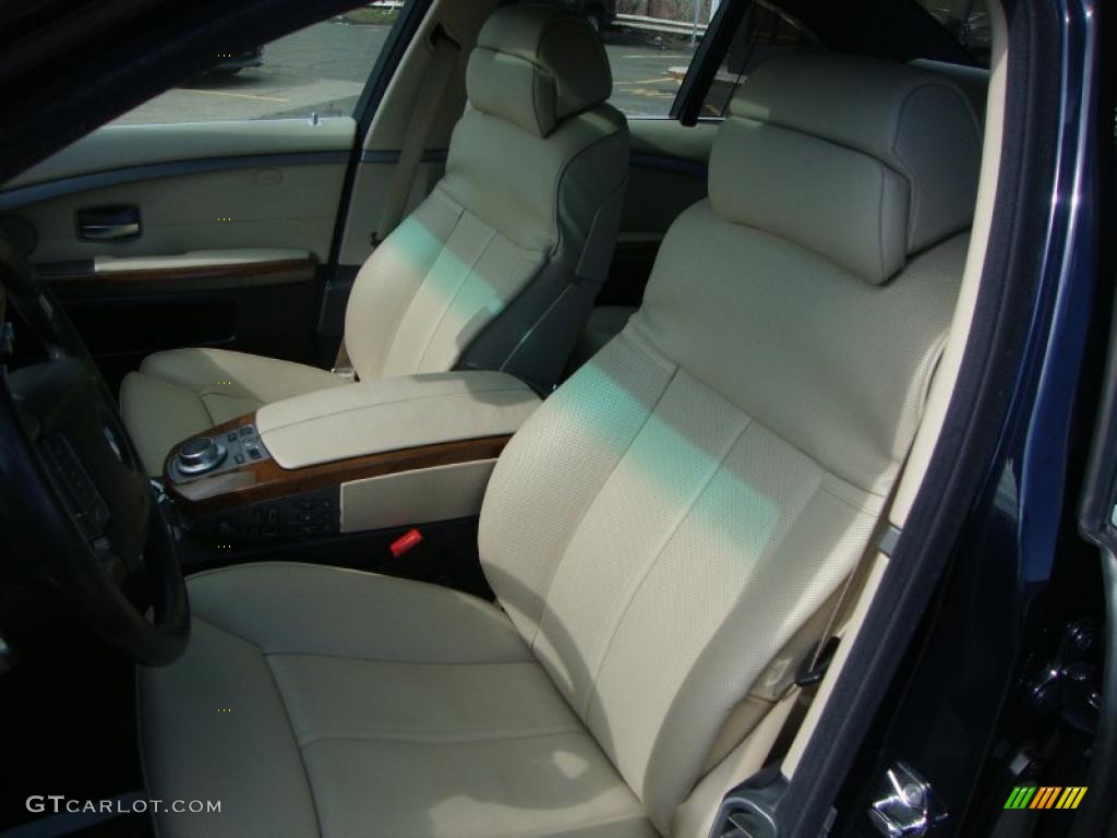 2007 7 Series 750i Sedan - Monaco Blue Metallic / Beige photo #8