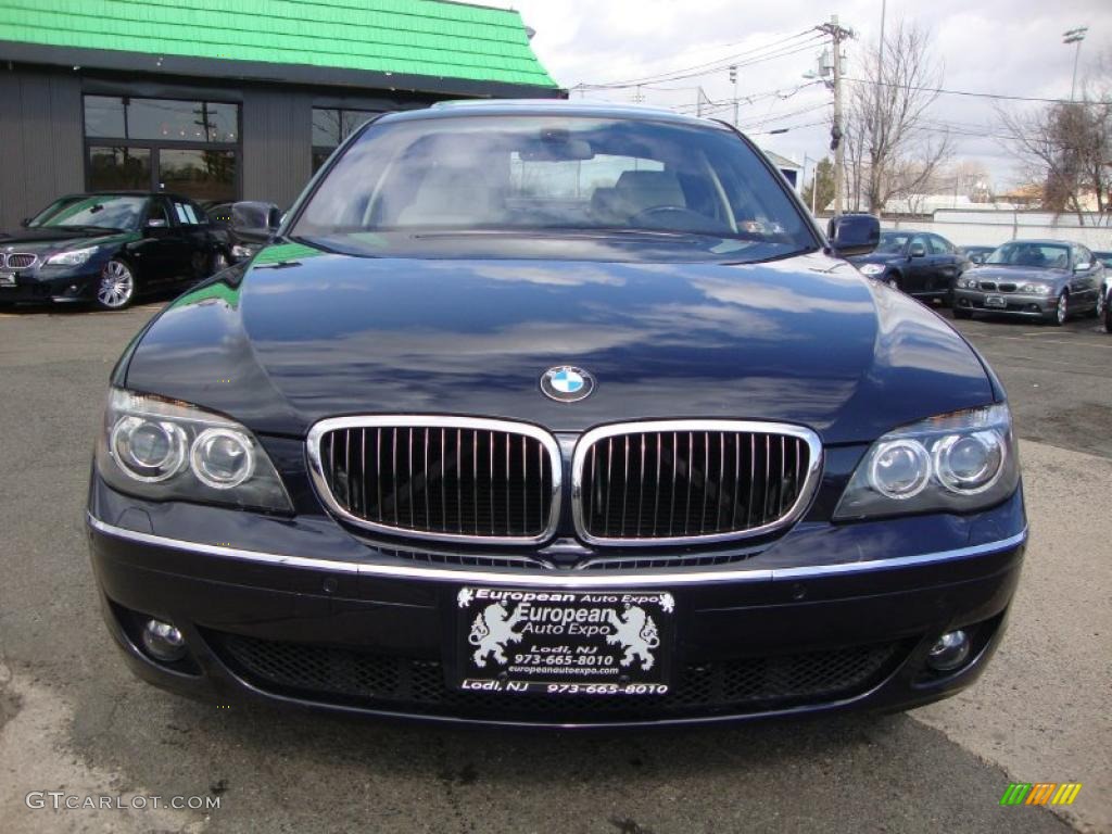 2007 7 Series 750i Sedan - Monaco Blue Metallic / Beige photo #9