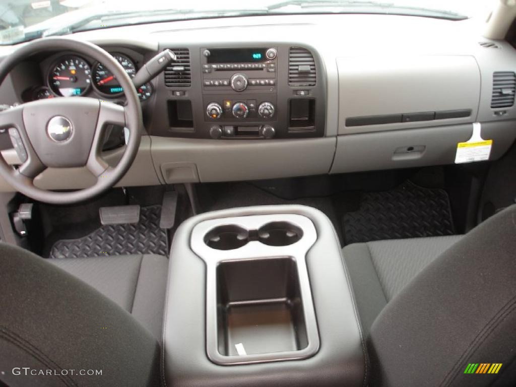 2011 Silverado 1500 LS Crew Cab - Blue Granite Metallic / Dark Titanium photo #12