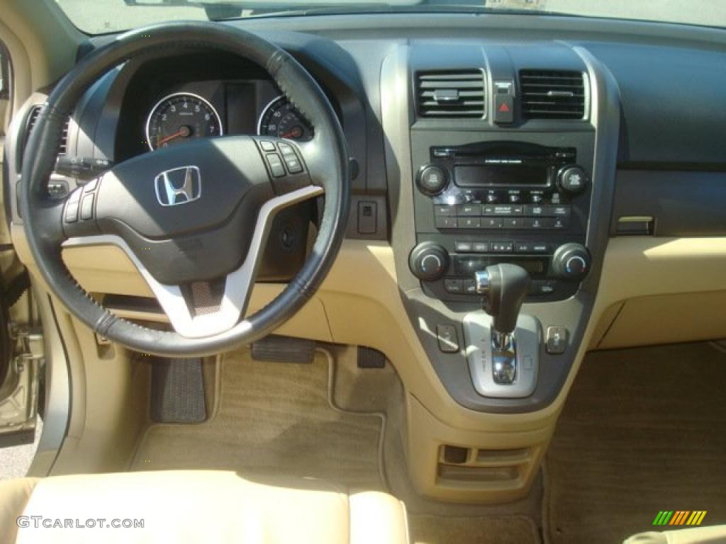 2009 CR-V EX-L 4WD - Borrego Beige Metallic / Ivory photo #12