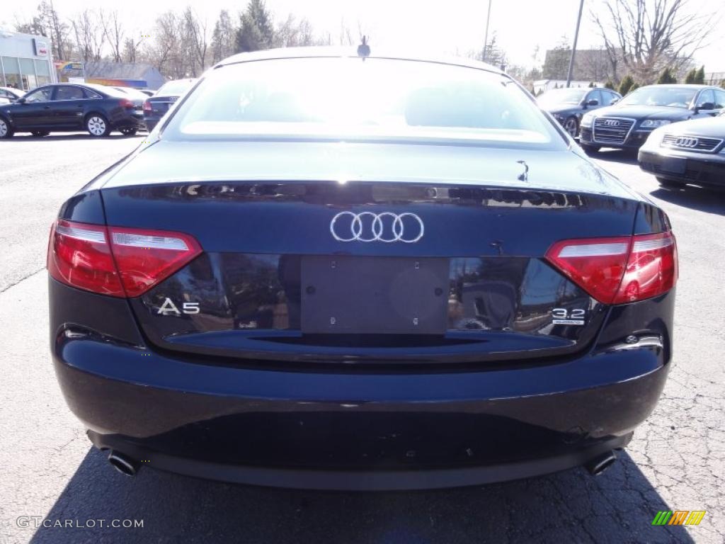 2008 A5 3.2 quattro Coupe - Deep Sea Blue Pearl Effect / Light Grey photo #9