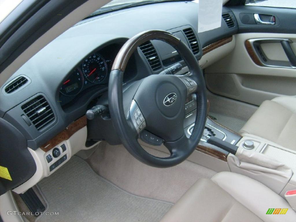 Warm Ivory Interior 2008 Subaru Outback 3.0R L.L.Bean Edition Wagon Photo #46331979