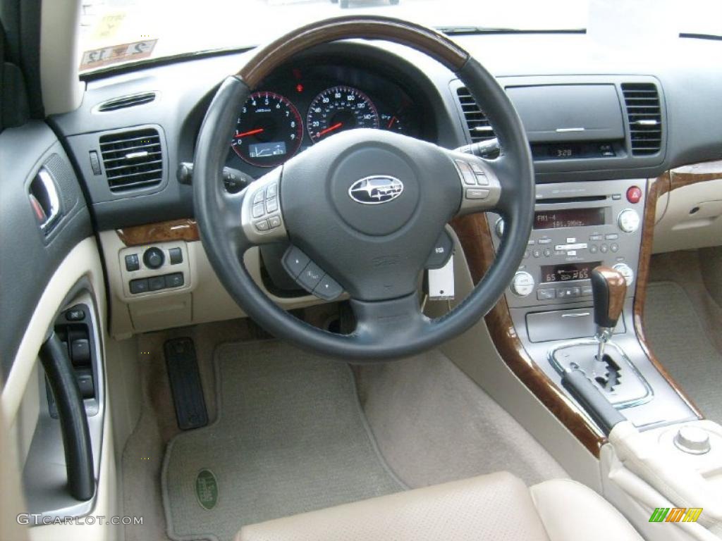 Warm Ivory Interior 2008 Subaru Outback 3.0R L.L.Bean Edition Wagon Photo #46331997