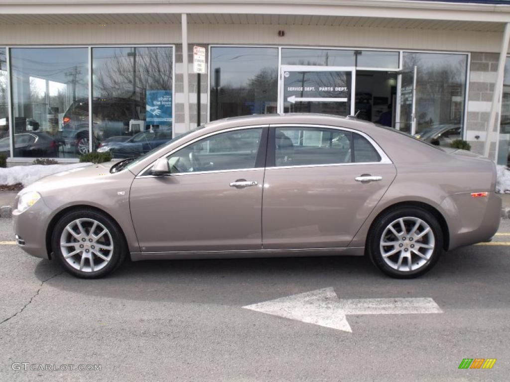 2008 Malibu LTZ Sedan - Amber Bronze Metallic / Cocoa/Cashmere Beige photo #2