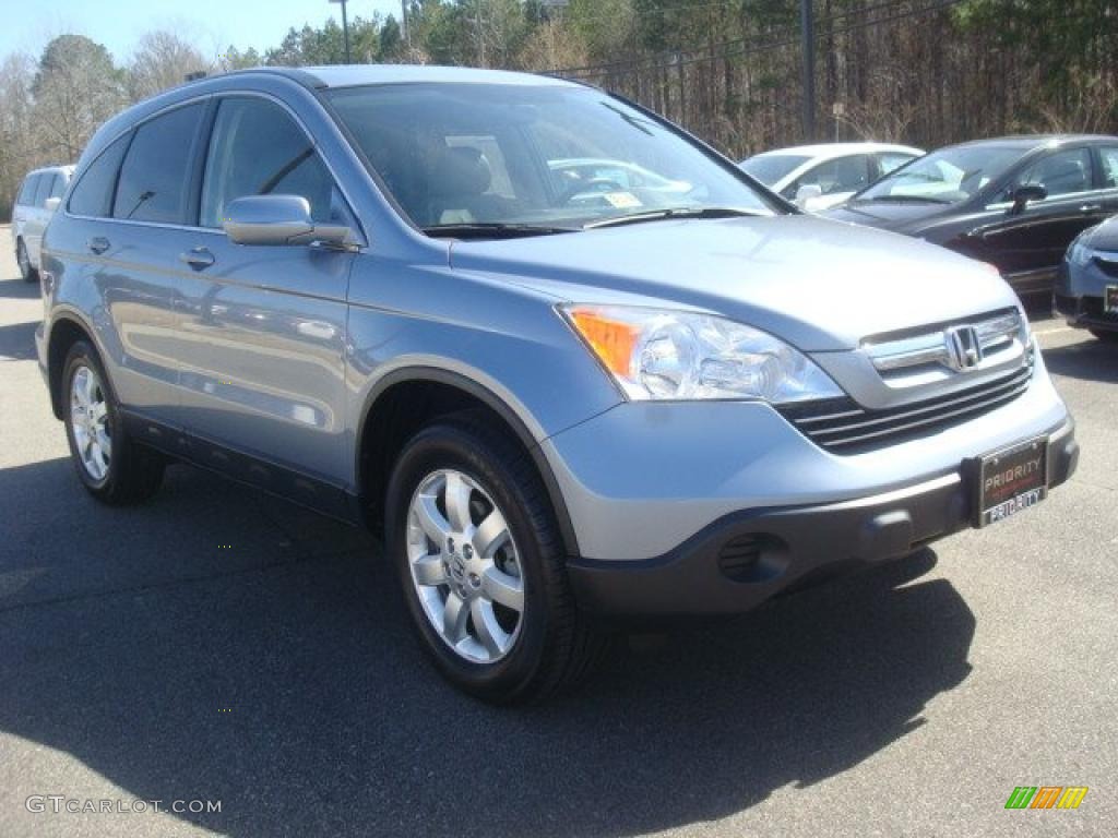 2007 CR-V EX-L - Glacier Blue Metallic / Gray photo #8