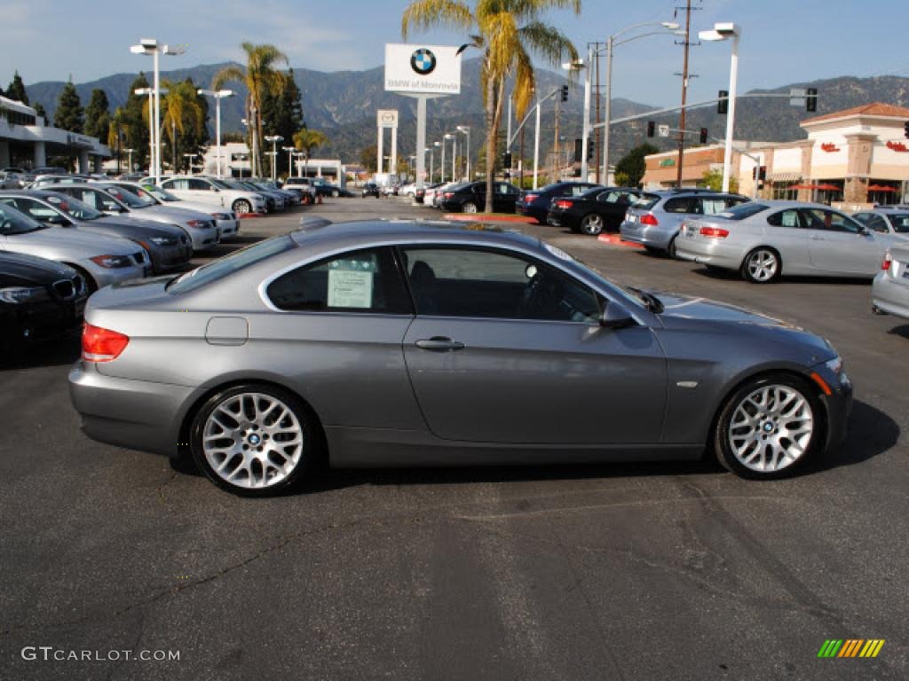 2008 3 Series 328i Coupe - Space Grey Metallic / Black photo #6