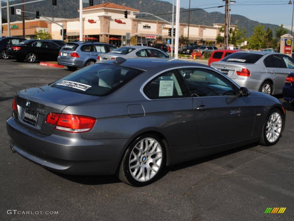 2008 3 Series 328i Coupe - Space Grey Metallic / Black photo #7