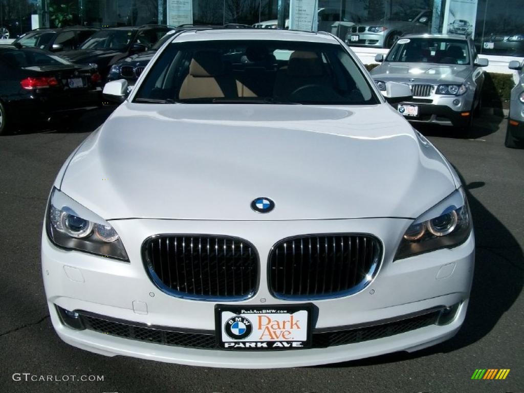 2011 7 Series 750Li xDrive Sedan - Alpine White / Saddle/Black Nappa Leather photo #2
