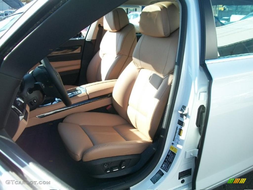 Saddle/Black Nappa Leather Interior 2011 BMW 7 Series 750Li xDrive Sedan Photo #46335171
