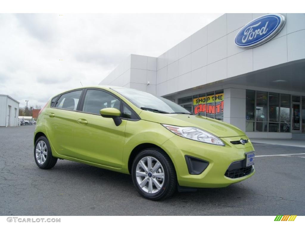 Lime Squeeze Metallic Ford Fiesta