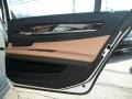 Saddle/Black Nappa Leather Door Panel Photo for 2011 BMW 7 Series #46335261