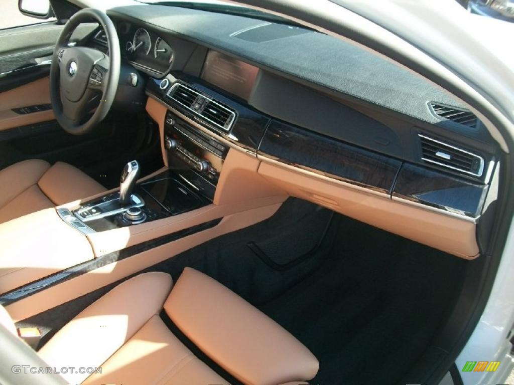 2011 BMW 7 Series 750Li xDrive Sedan Saddle/Black Nappa Leather Dashboard Photo #46335297