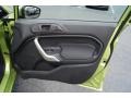 Charcoal Black/Blue Cloth Door Panel Photo for 2011 Ford Fiesta #46335300