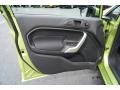 Charcoal Black/Blue Cloth Door Panel Photo for 2011 Ford Fiesta #46335336