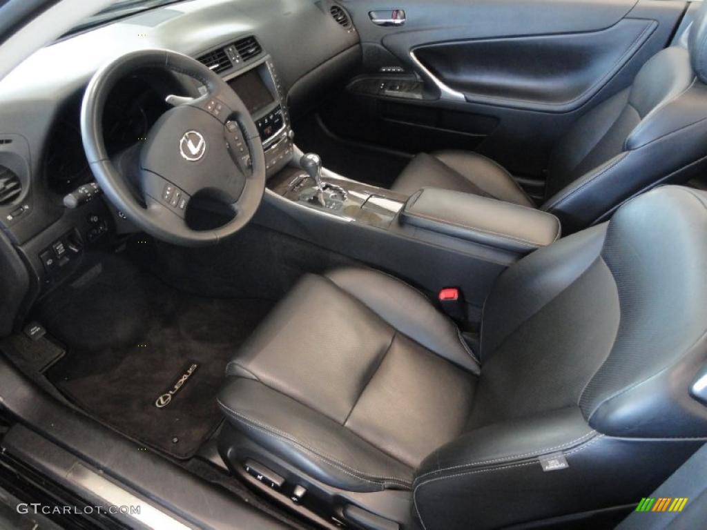 Black Interior 2010 Lexus IS 350C Convertible Photo #46336060