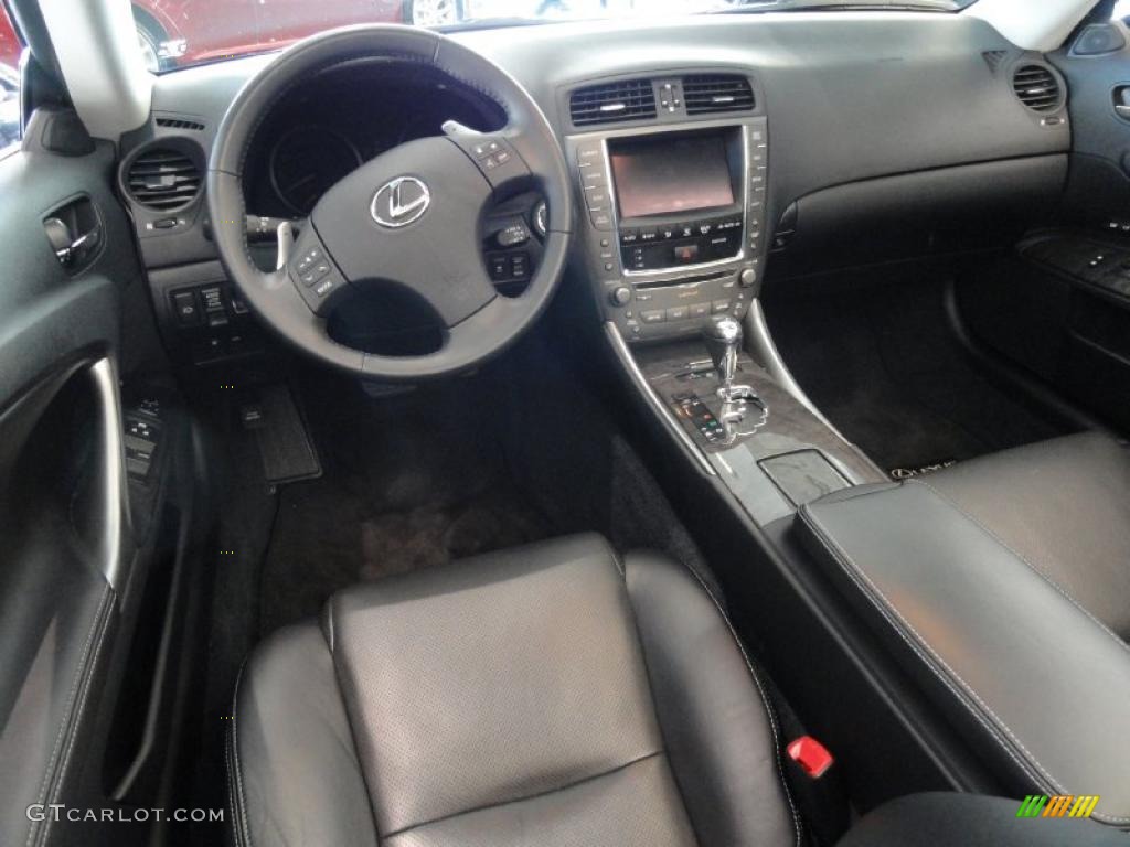 Black Interior 2010 Lexus IS 350C Convertible Photo #46336063