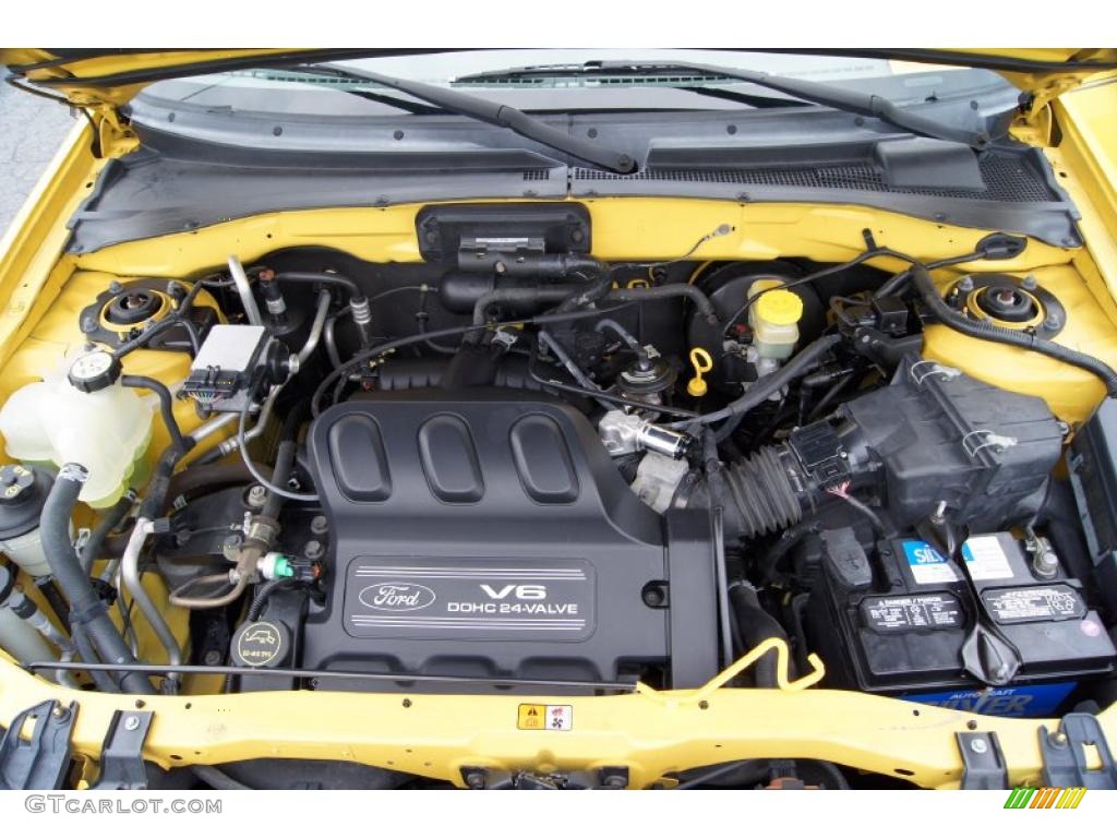 2001 Escape XLT V6 4WD - Chrome Yellow Metallic / Medium Graphite Grey photo #17