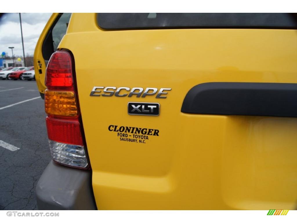 2001 Escape XLT V6 4WD - Chrome Yellow Metallic / Medium Graphite Grey photo #21