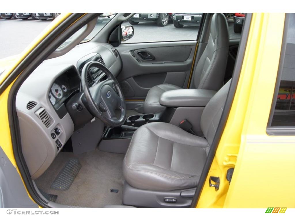 2001 Escape XLT V6 4WD - Chrome Yellow Metallic / Medium Graphite Grey photo #26