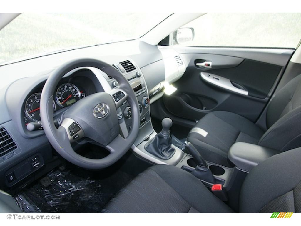 Dark Charcoal Interior 2011 Toyota Corolla S Photo #46337901