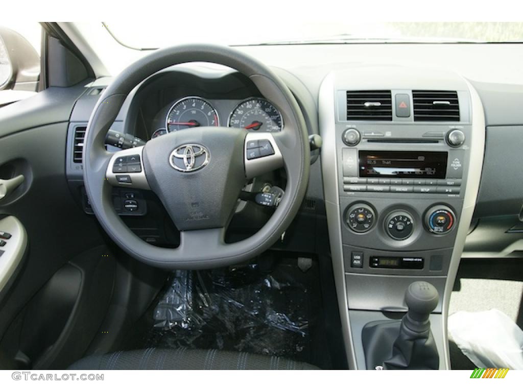 2011 Toyota Corolla S Dark Charcoal Dashboard Photo #46337910