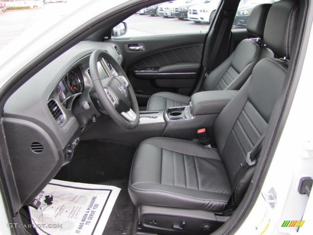 Black Interior 2011 Dodge Charger R/T Plus Photo #46338117