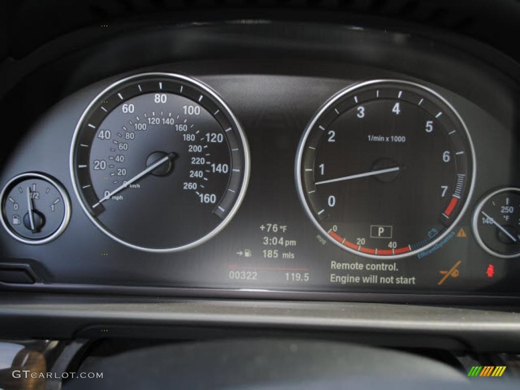 2011 BMW 5 Series 528i Sedan Gauges Photo #46338324
