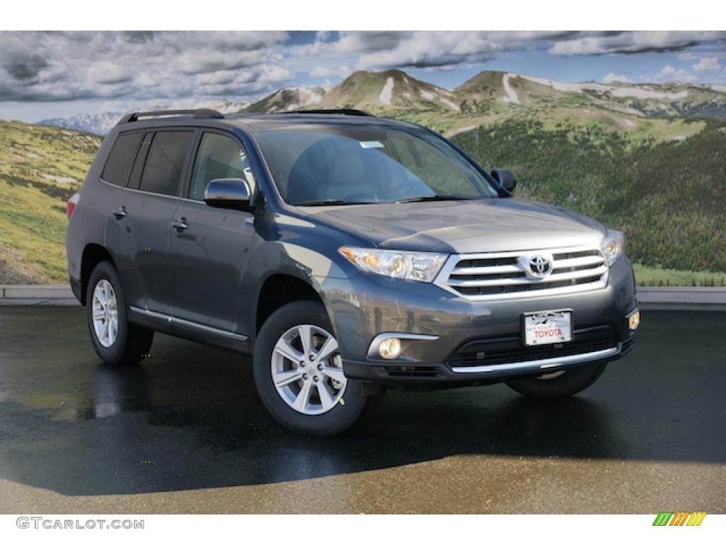 Magnetic Gray Metallic 2011 Toyota Highlander SE 4WD Exterior Photo #46338432