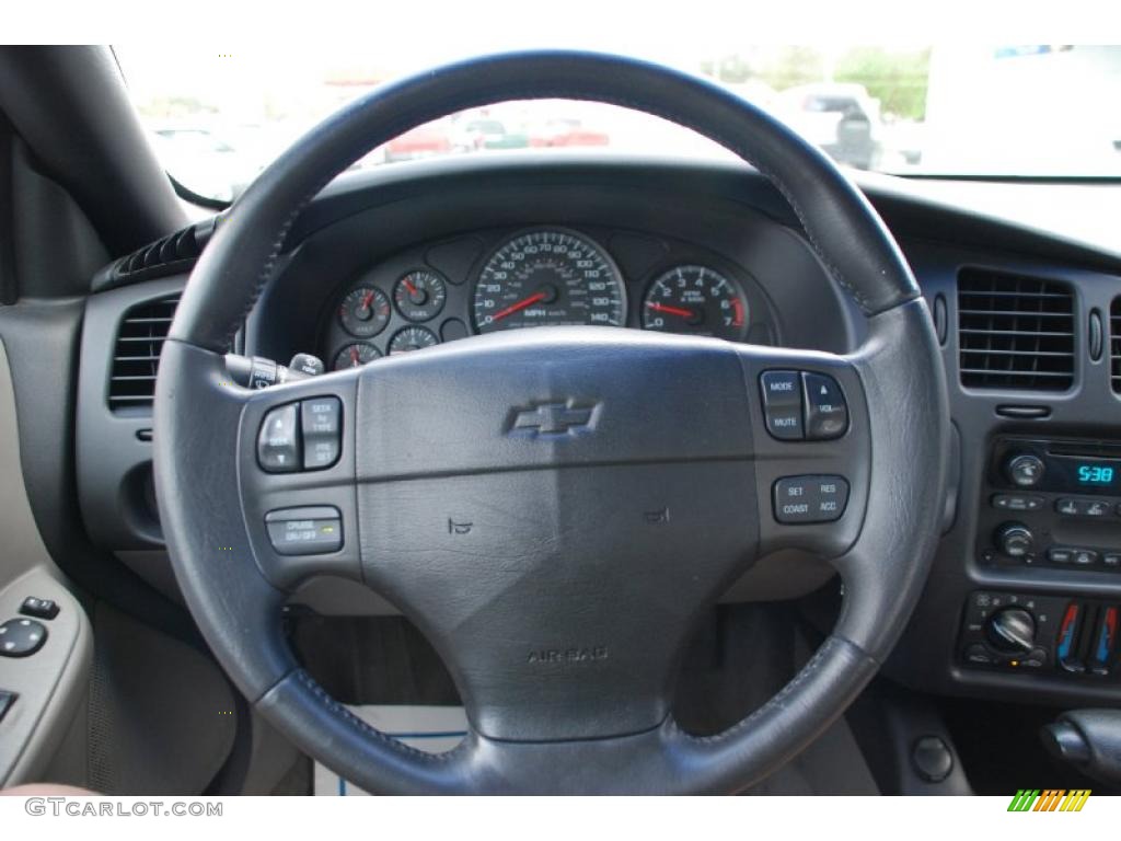 2003 Chevrolet Monte Carlo SS Gray Steering Wheel Photo #46338597