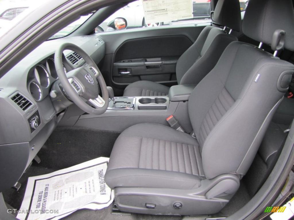 2011 Challenger R/T - Brilliant Black Crystal Pearl / Dark Slate Gray photo #8