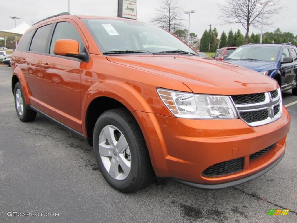Mango Tango Pearl 2011 Dodge Journey Mainstreet Exterior Photo #46339038