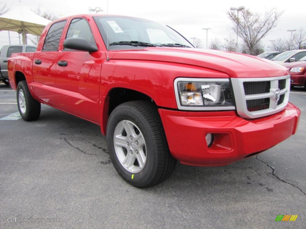 Flame Red 2011 Dodge Dakota Big Horn Crew Cab Exterior Photo #46339242
