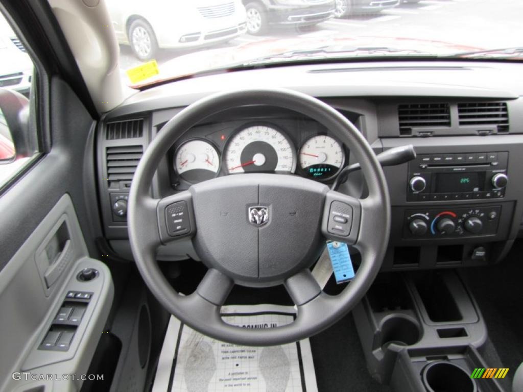 2011 Dodge Dakota Big Horn Crew Cab Dark Slate Gray/Medium Slate Gray Steering Wheel Photo #46339287