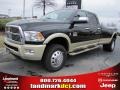 Brilliant Black Crystal Pearl - Ram 3500 HD Laramie Longhorn Crew Cab 4x4 Dually Photo No. 1