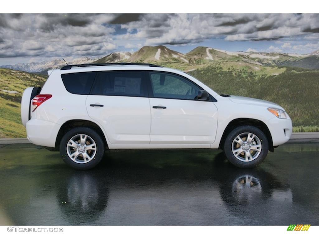 2011 RAV4 V6 4WD - Super White / Ash photo #2