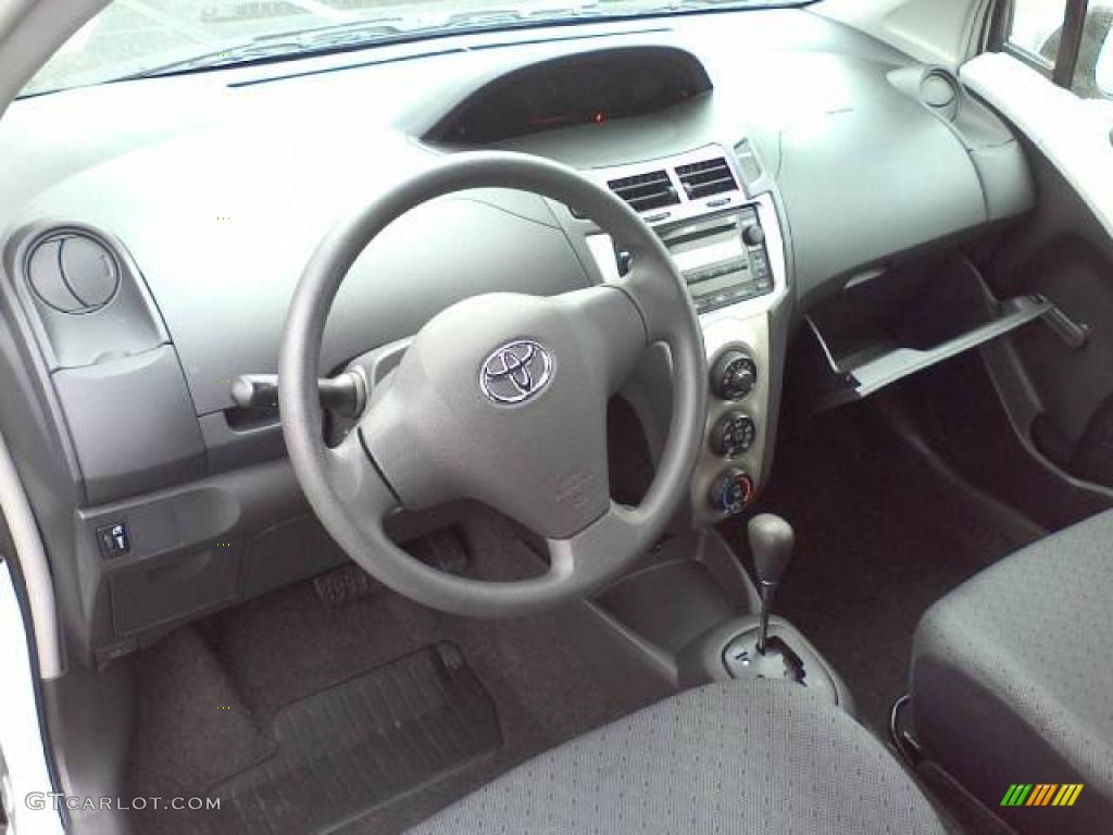 Dark Charcoal Interior 2010 Toyota Yaris 3 Door Liftback Photo #46339617