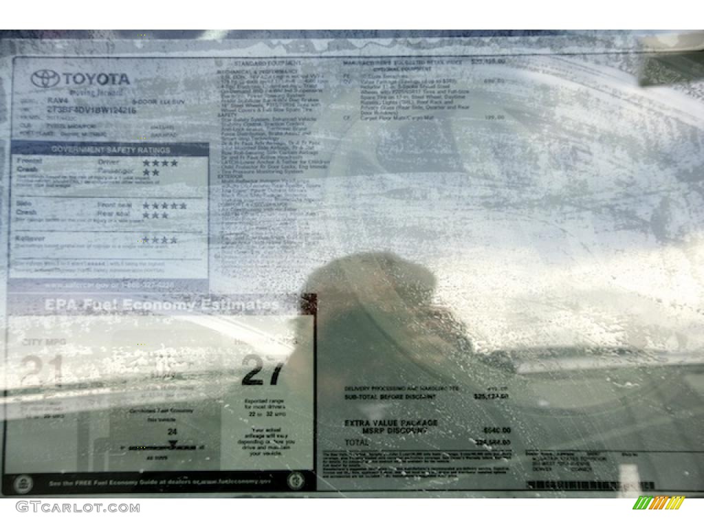 2011 Toyota RAV4 I4 4WD Window Sticker Photo #46339725