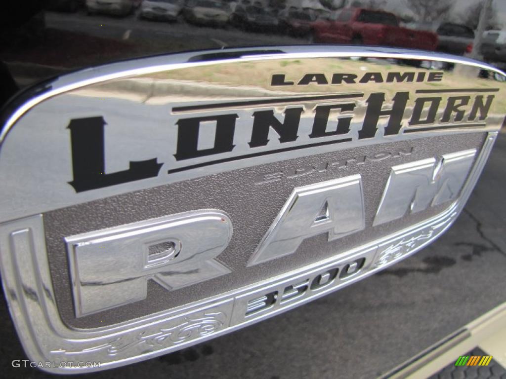 2011 Dodge Ram 3500 HD Laramie Longhorn Crew Cab 4x4 Dually Marks and Logos Photo #46339881