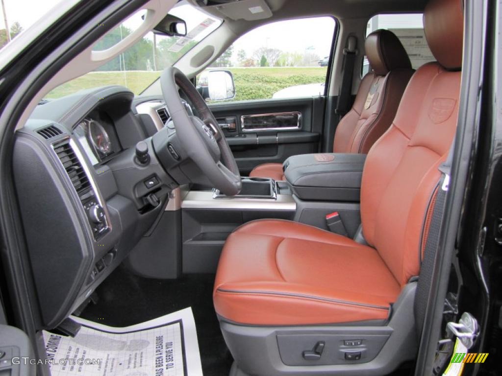 Dark Slate Gray/Russet Brown Interior 2011 Dodge Ram 3500 HD Laramie Longhorn Crew Cab 4x4 Dually Photo #46339893