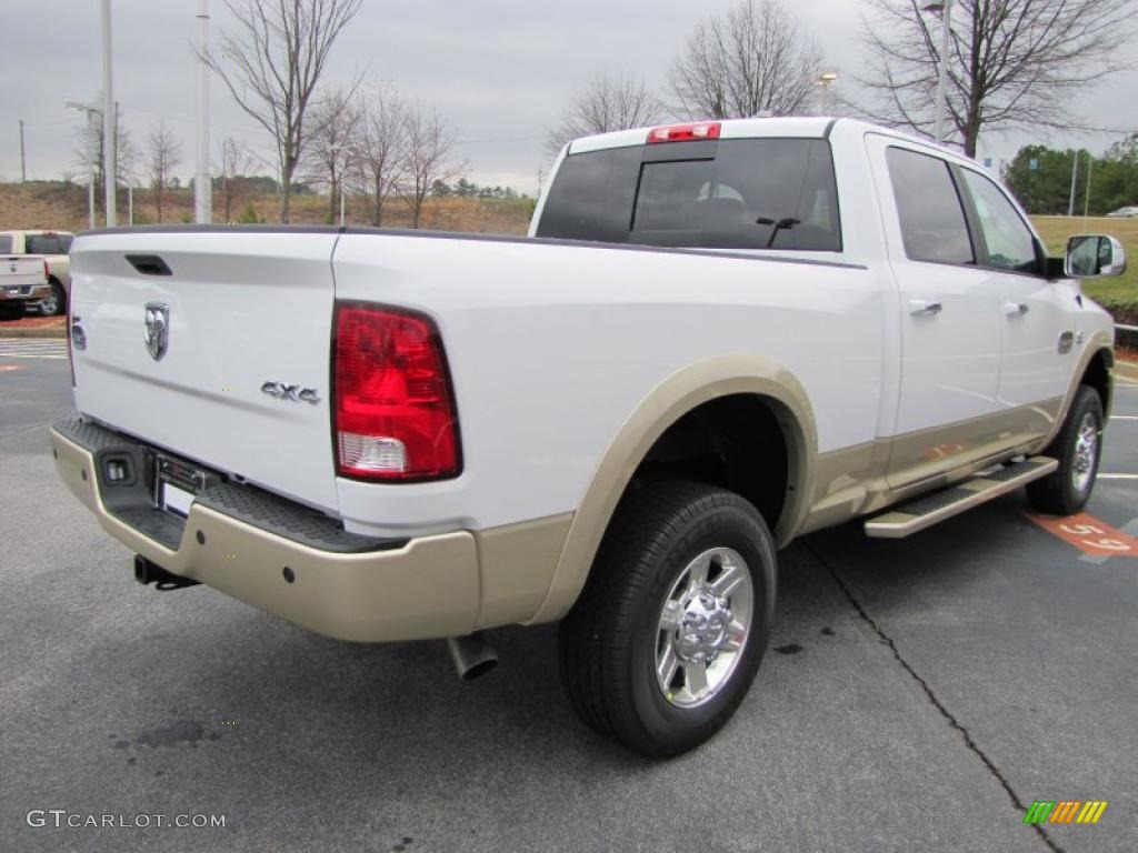 Bright White 2011 Dodge Ram 2500 HD Laramie Longhorn Crew Cab 4x4 Exterior Photo #46340022