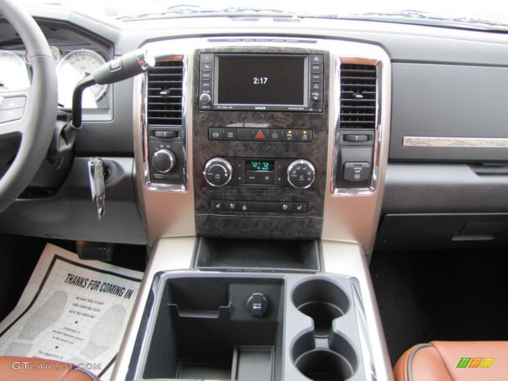 2011 Dodge Ram 2500 HD Laramie Longhorn Crew Cab 4x4 Dark Slate Gray/Russet Brown Dashboard Photo #46340094