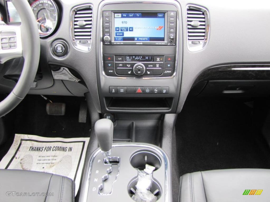 2011 Dodge Durango Crew Black Dashboard Photo #46340349