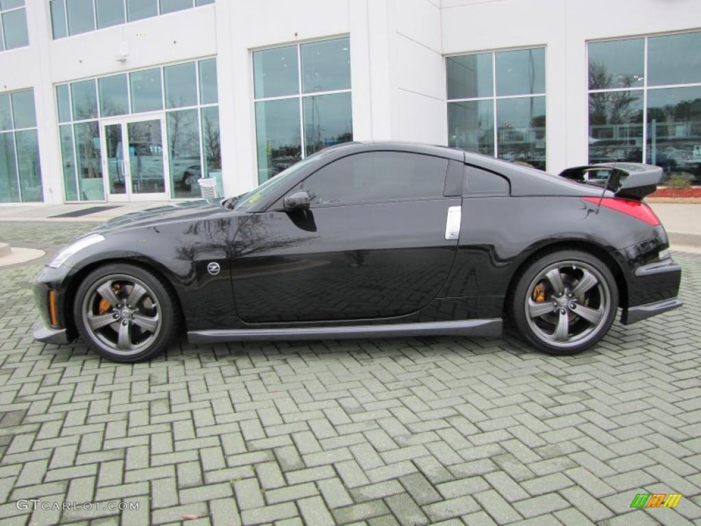 Magnetic Black 2008 Nissan 350Z NISMO Coupe Exterior Photo #46340688