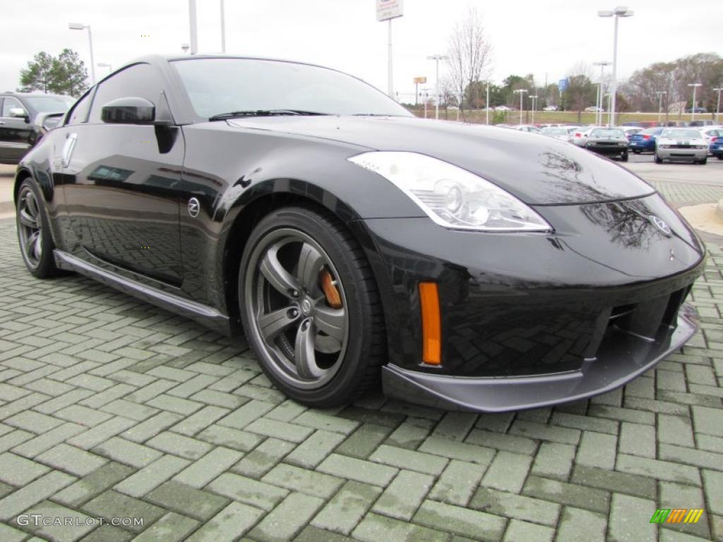Magnetic Black 2008 Nissan 350Z NISMO Coupe Exterior Photo #46340736