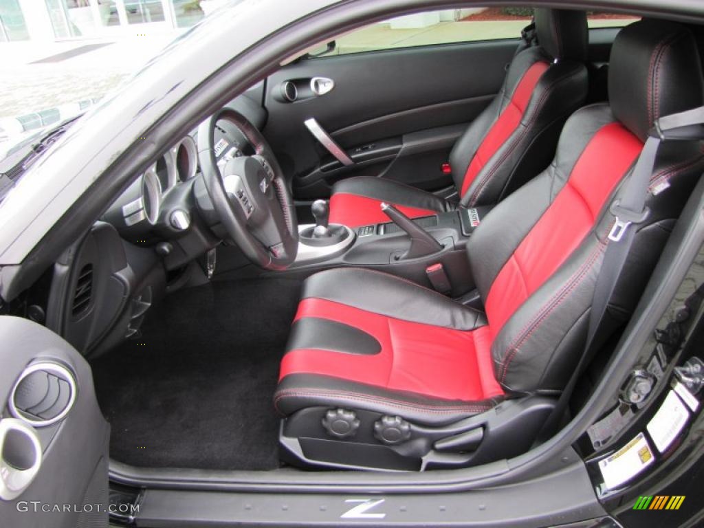 NISMO Black/Red Interior 2008 Nissan 350Z NISMO Coupe Photo #46340754