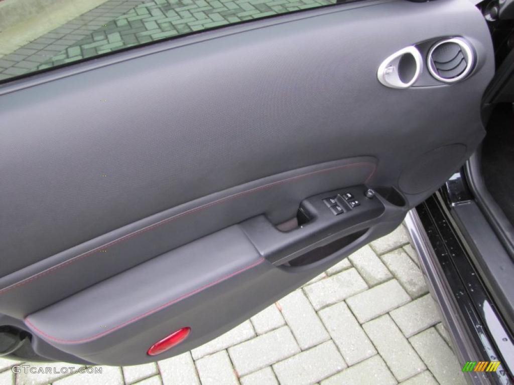 2008 Nissan 350Z NISMO Coupe NISMO Black/Red Door Panel Photo #46340772
