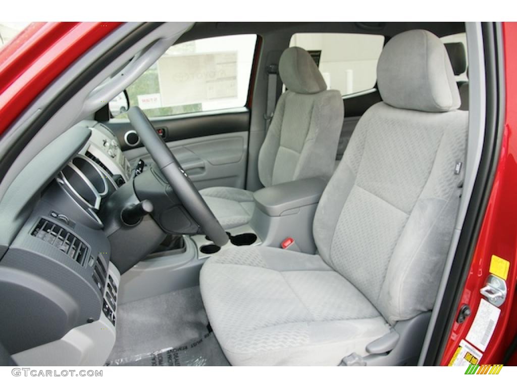 Graphite Gray Interior 2011 Toyota Tacoma V6 SR5 Double Cab 4x4 Photo #46340862