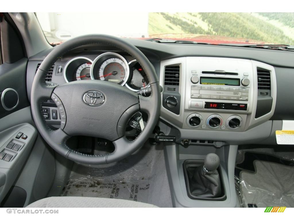 2011 Toyota Tacoma V6 SR5 Double Cab 4x4 Graphite Gray Dashboard Photo #46340880