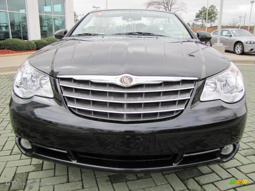 Brilliant Black Crystal Pearl 2008 Chrysler Sebring Limited Hardtop Convertible Exterior Photo #46341282